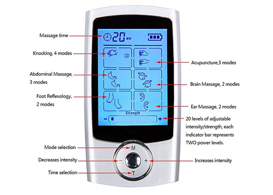 200mAh 16 Modes Physiotherapy TENS EMS Machine